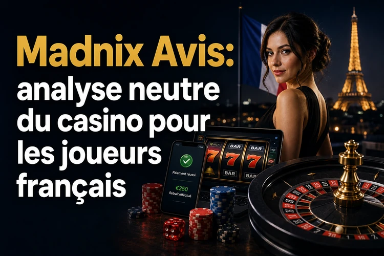 Madnix Avis: analyse neutre du casino pour les joueurs français