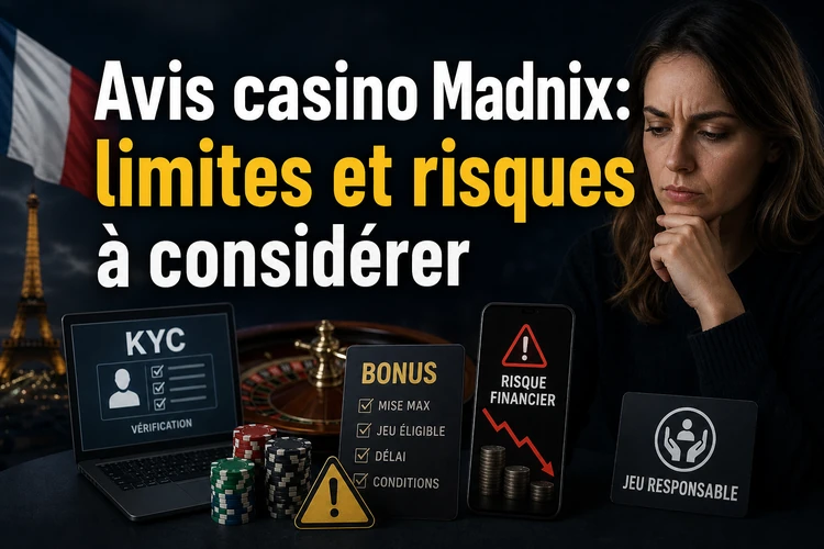 Avis casino Madnix: limites et risques à considérer